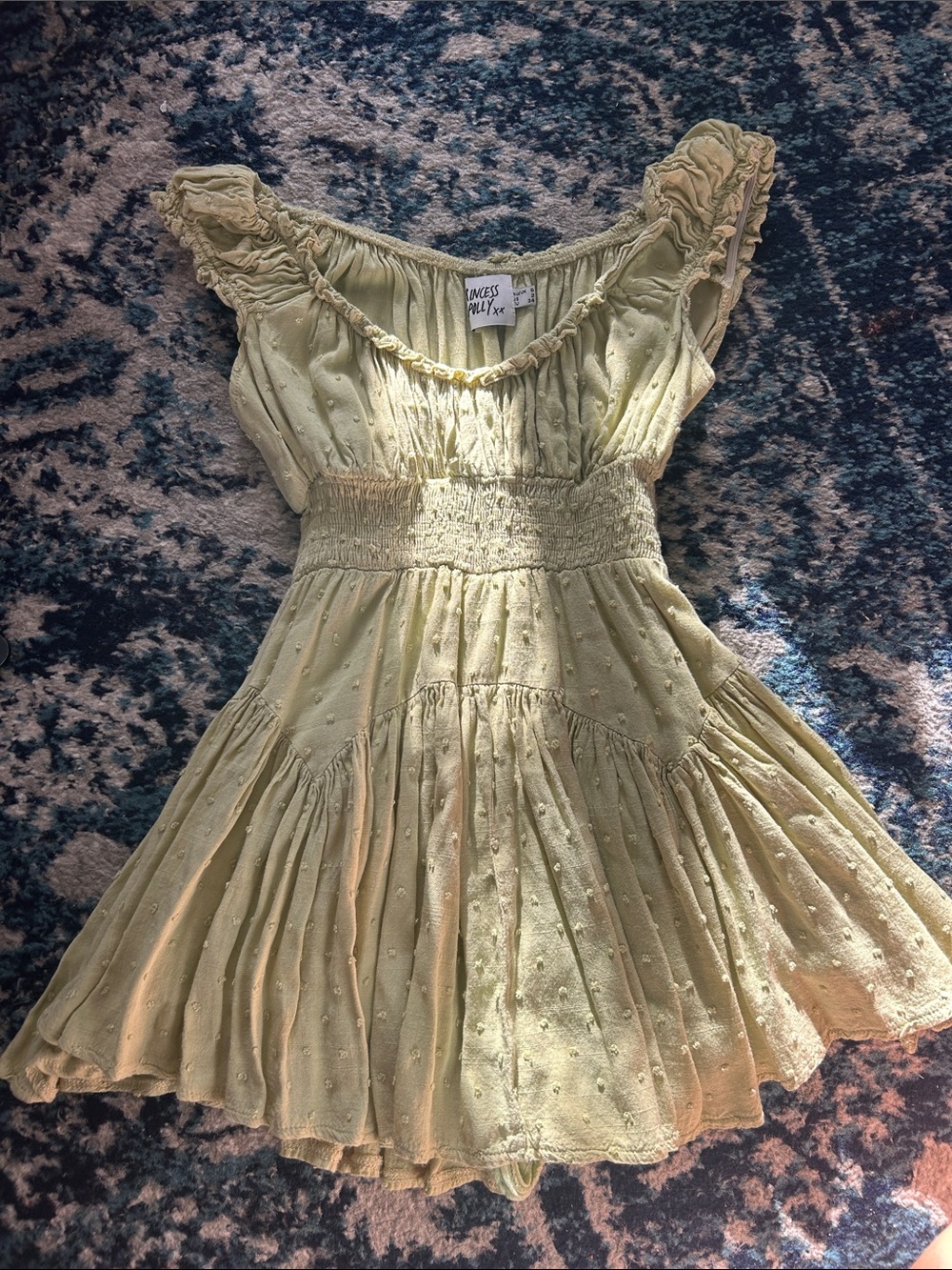 Princess Polly Girls' Light Sage Ruffle Sundress romper